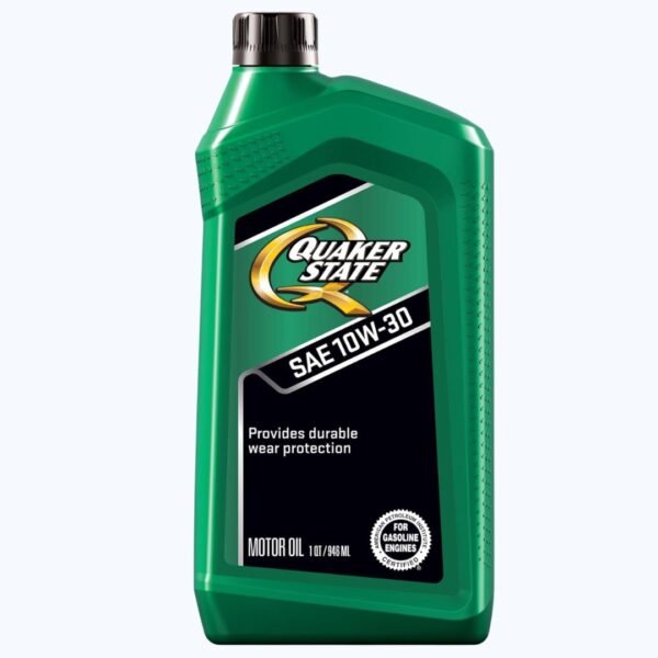 Quaker State Conventional 10W-30 Motor Oil – Durable Wear Protection, Sludge Control, 1-Quart (Single Pack)