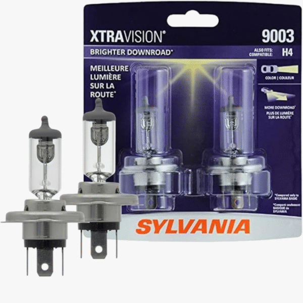 SYLVANIA 9003 XtraVision – High‑Performance Halogen Headlight Bulbs– Low Beam & Fog